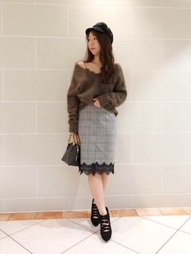 「DEICY（デイシー）のアイテム」を使った、DEICYさん（レディース・159cm）の冬コーディネート