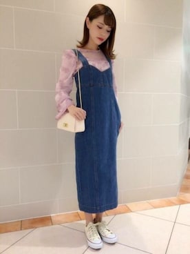 「DEICY（デイシー）のアイテム（バッグ）」を使った、DEICYさん（レディース・158cm）の冬コーディネート