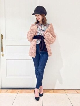 「DEICY（デイシー）のアイテム（ジャケット/アウター）」を使った、DEICYさん（レディース・158cm）の冬コーディネート