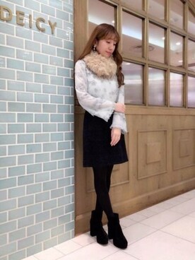 「DEICY（デイシー）のアイテム」を使った、DEICYさん（レディース・153cm）の冬コーディネート