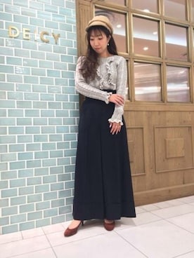 「モノトーン」｜DEICYさん（レディース・159cm）の冬コーディネート