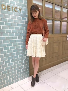 「DEICY（デイシー）のアイテム（バッグ）」を使った、DEICYさん（レディース・158cm）の春コーディネート