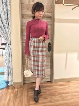 「DEICY（デイシー）のアイテム（バッグ）」を使った、DEICYさん（レディース・160cm）の冬コーディネート