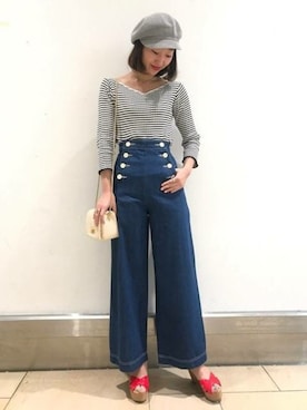 「DEICY（デイシー）のアイテム（帽子）」を使った、DEICYさん（レディース・160cm）の春コーディネート