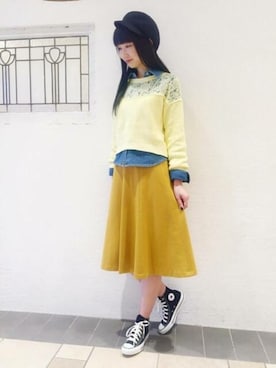 「DEICY（デイシー）のアイテム」を使った、DEICYさん（レディース・165cm）の春コーディネート