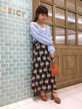 「DEICY（デイシー）のアイテム」を使った、DEICYさん（レディース・160cm）の春コーディネート