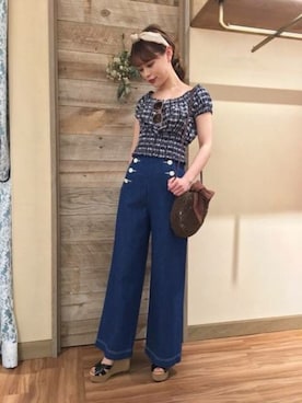 「DEICY（デイシー）のアイテム」を使った、DEICYさん（レディース・158cm）の春コーディネート