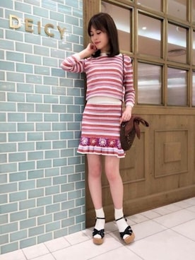 「サンダルに靴下」｜DEICYさん（レディース・158cm）の春コーディネート