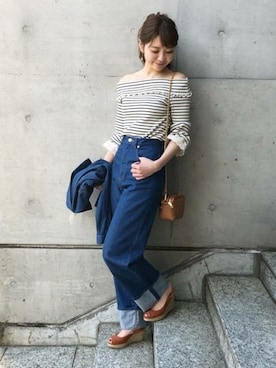 「DEICY（デイシー）のアイテム（ジャケット/アウター）」を使った、DEICYさん（レディース・161cm）の春コーディネート