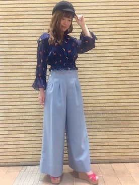 「アイテム（キャスケット）」を使った、DEICYさん（レディース・158cm）の春コーディネート