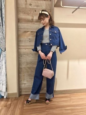 「DEICY（デイシー）のアイテム（ジャケット/アウター）」を使った、DEICYさん（レディース・158cm）の春コーディネート