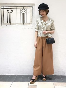 「DEICY（デイシー）のアイテム（バッグ）」を使った、DEICYさん（レディース・158cm）の春コーディネート