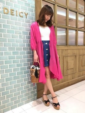 「DEICY（デイシー）のアイテム」を使った、DEICYさん（レディース・162cm）の春コーディネート