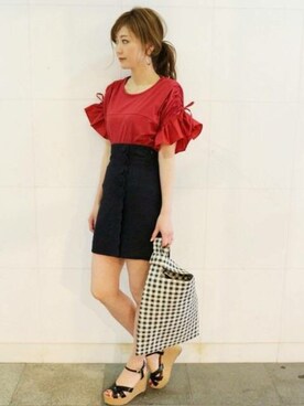 「DEICY（デイシー）のアイテム」を使った、DEICYさん（レディース・161cm）の春コーディネート