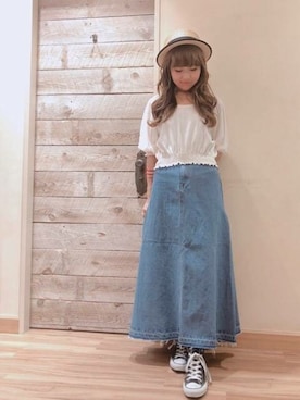 「DEICY（デイシー）のアイテム」を使った、DEICYさん（レディース・157cm）の夏コーディネート