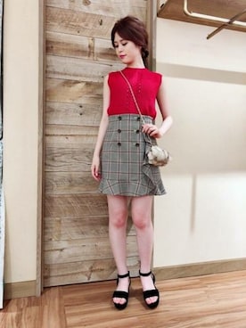 「DEICY（デイシー）のアイテム」を使った、DEICYさん（レディース・158cm）の夏コーディネート