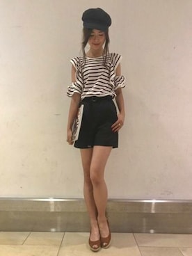 「DEICY（デイシー）のアイテム（パンツ）」を使った、DEICYさん（レディース・160cm）の夏コーディネート