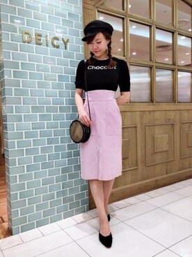 「ME COUTURE（ミークチュール）のアイテム（スカート）」を使った、DEICYさん（レディース・160cm）の夏コーディネート