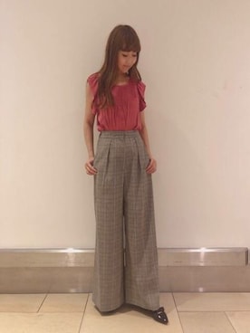 「DEICY（デイシー）のアイテム（パンツ）」を使った、DEICYさん（レディース・155cm）の夏コーディネート