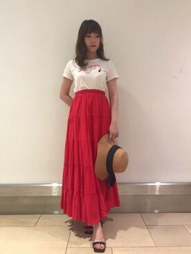 「DEICY（デイシー）のアイテム」を使った、DEICYさん（レディース・159cm）の夏コーディネート