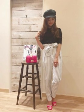 「DEICY（デイシー）のアイテム（パンツ）」を使った、DEICYさん（レディース・160cm）の夏コーディネート