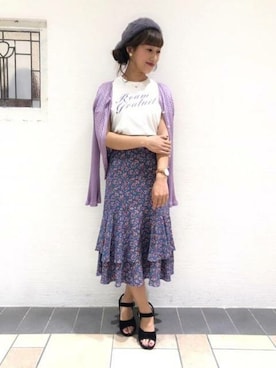 「DEICY（デイシー）のアイテム」を使った、DEICYさん（レディース・157cm）の夏コーディネート