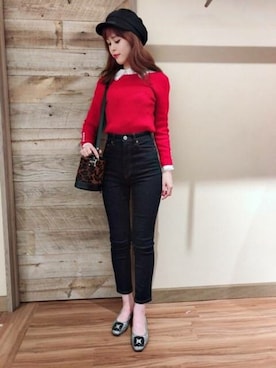 「アイテム（その他シューズ、シルバー系）」を使った、DEICYさん（レディース・158cm）の秋コーディネート