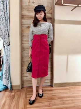 「DEICY（デイシー）のアイテム（帽子）」を使った、DEICYさん（レディース・162cm）の秋コーディネート