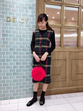 「DEICY（デイシー）のアイテム」を使った、DEICYさん（レディース・160cm）の秋コーディネート