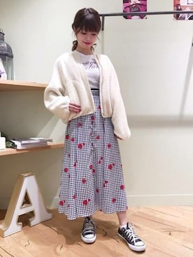 「DEICY（デイシー）のアイテム（ジャケット/アウター）」を使った、DEICYさん（レディース・156cm）の秋コーディネート