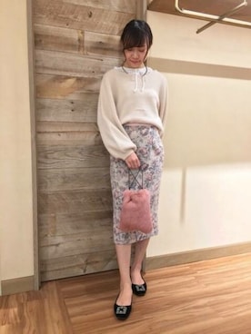 「アンゴラニット」｜DEICYさん（レディース・160cm）の秋コーディネート