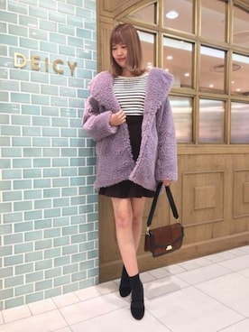 「ME COUTURE（ミークチュール）のアイテム（スカート）」を使った、DEICYさん（レディース・168cm）の秋コーディネート