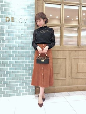 「DEICY（デイシー）のアイテム」を使った、DEICYさん（レディース・160cm）の秋コーディネート
