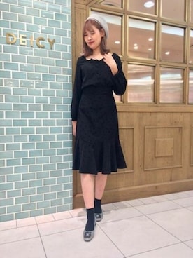 「DEICY（デイシー）のアイテム（帽子）」を使った、DEICYさん（レディース・168cm）の秋コーディネート