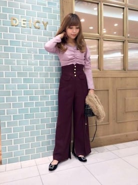 「DEICY（デイシー）のアイテム」を使った、DEICYさん（レディース・160cm）の冬コーディネート
