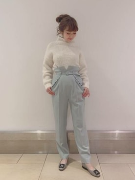 「DEICY（デイシー）のアイテム（その他パンツ）」を使った、DEICYさん（レディース・155cm）の冬コーディネート