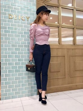 「DEICY（デイシー）のアイテム」を使った、DEICYさん（レディース・160cm）の冬コーディネート