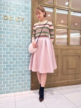 「フォックスファー」｜DEICYさん（レディース・168cm）の冬コーディネート