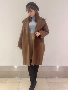 「DEICY（デイシー）のアイテム（その他アウター）」を使った、DEICYさん（レディース・152cm）の冬コーディネート