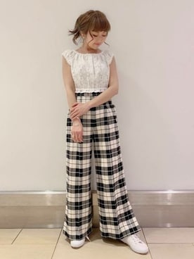 「DEICY（デイシー）のアイテム（その他パンツ）」を使った、DEICYさん（レディース・155cm）の冬コーディネート