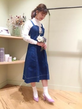 「DEICY（デイシー）のアイテム」を使った、DEICYさん（レディース・157cm）の春コーディネート