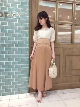 「DEICY（デイシー）のアイテム」を使った、DEICYさん（レディース・158cm）の春コーディネート