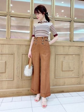 「DEICY（デイシー）のアイテム（その他パンツ）」を使った、DEICYさん（レディース・158cm）の春コーディネート