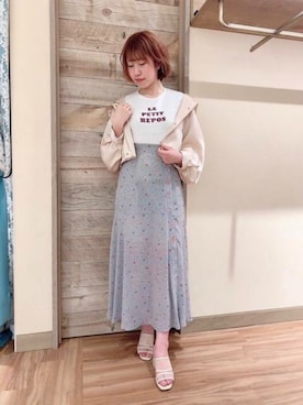 「DEICY（デイシー）のアイテム（ジャケット/アウター）」を使った、DEICYさん（レディース・160cm）の春コーディネート