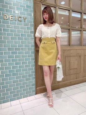 「ビーズバッグ」｜DEICYさん（レディース・168cm）の春コーディネート