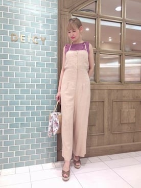 「DEICY（デイシー）のアイテム（その他パンツ）」を使った、DEICYさん（レディース・168cm）の春コーディネート