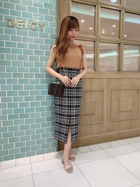 「DEICY（デイシー）のアイテム」を使った、DEICYさん（レディース・160cm）の夏コーディネート