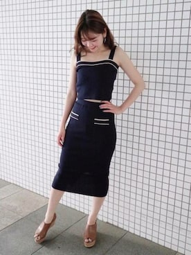 「DEICY（デイシー）のアイテム」を使った、DEICYさん（レディース・161cm）の夏コーディネート