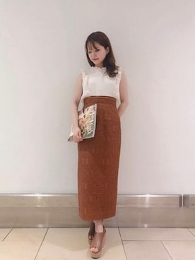 「ME COUTURE（ミークチュール）のアイテム（スカート）」を使った、DEICYさん（レディース・151cm）の夏コーディネート
