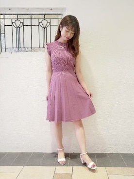 「ノースリーブニット」｜DEICYさん（レディース・156cm）の夏コーディネート